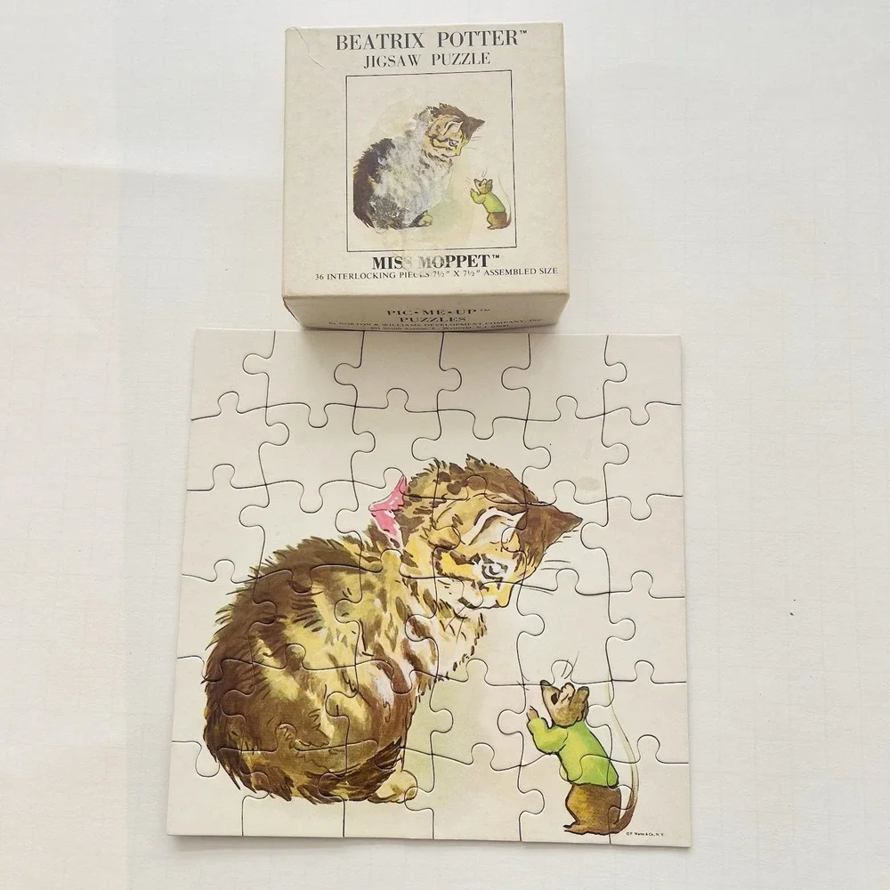 Beatrix Potter Moppet Jeremy Fisher Tom Kitten Jigsaw Puzzles 36 & 100 Pcs Lot 4